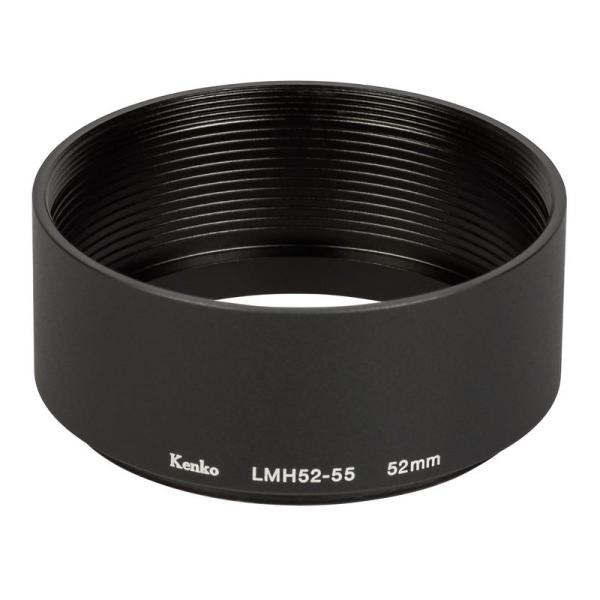 Kenko レンズフード レンズメタルフード LMH52-55 BK 52mm アルミ製 連結可能 ...