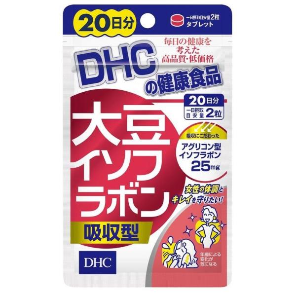 DHC (ディーエイチシー) 大豆イソフラボン吸収型 40粒 20日 サプリメント