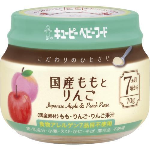 キユーピー　こだわりのひとさじ　国産ももとりんご　70G　ベビーフード