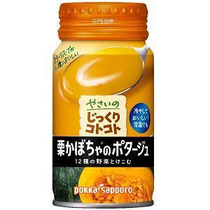 ポッカサッポロ やさいのじっくりコトコト 栗かぼちゃのポタージュ 缶 170g×6個セット