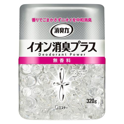 エステー　消臭力クリアビーズイオン消臭プラス本体無香料　320G　部屋用芳香・消臭剤