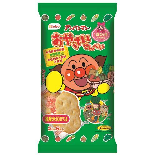 栗山米菓　アンパンマンのおやさいせんべい　５袋×12個セット