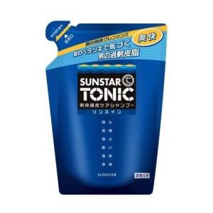 サンスター　トニック　爽快頭皮ケアシャンプー　リンスイン　詰替　340ML｜ehac