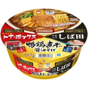 東洋水産 マルちゃん トイボックス×しば田 鴨鶏煮干の醤油そば 119g×12個セット