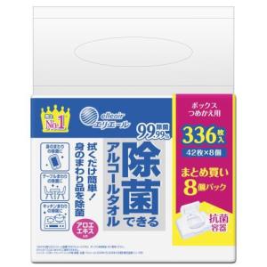 大王製紙　エリエール　除菌アルコールタオルBOX詰替　336枚｜ehac