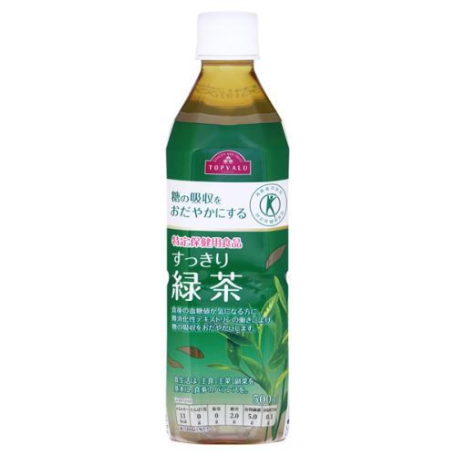 トップバリュ　特定保健用食品　すっきり　緑茶　500ml×24個セット
