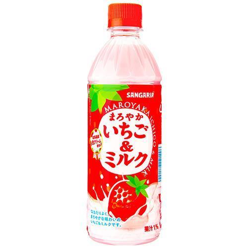 サンガリア　まろやかいちご&amp;ミルク　500ML×24個セット