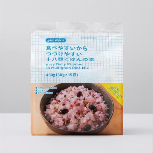 からだWelcia　食べやすいからつづけやすい十八穀ごはんの素　450g(30g×15袋)