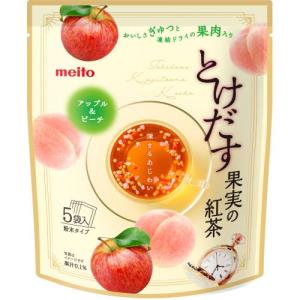 名糖産業 とけだす果実の紅茶 アップル＆ピーチ 5袋入×6個セット