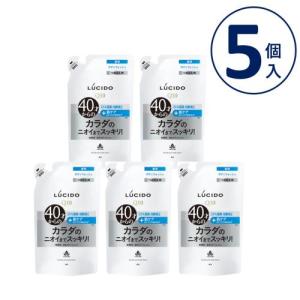 5個セット　【医薬部外品】マンダム　LUCIDO　薬用デオドラントボディウォッシュ　詰め替え　380ML　男性ボディケア　　あすつく　送料無料｜ウエルシア