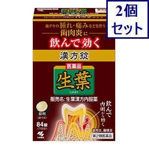 2個セット　【第2類医薬品】生葉　漢方内服薬　84錠　あすつく　送料無料
