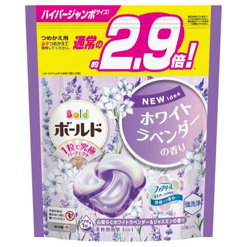 Ｐ＆Ｇ　ボールド　ジェルボール　4in1　ラベンダー　詰替　ハイパージャンボ　32個