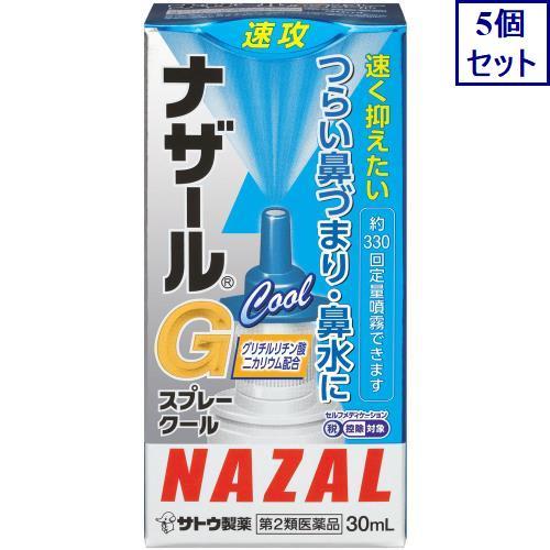 5個セット　◆【第2類医薬品】ナザールＧスプレークール　30mL【セルフメディケーション税制対象商品...
