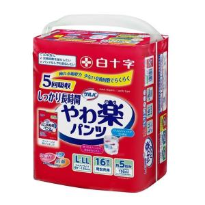 白十字　サルバ　やわ楽パンツ　しっかり長時間　L-LL　16枚　大人用オムツ