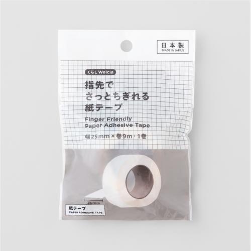 くらしWelcia　指先でさっとちぎれる紙テープ幅25mm×巻9m　1巻