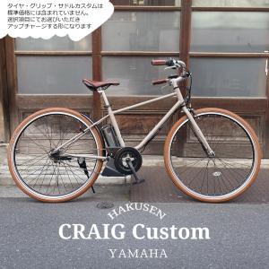 シルバーパーツ+プロムナードハンドル/フルカスタム　PAS CRAIG(パスクレイグ) ヤマハ電動自転車/e-BIKEイーバイク  シンプルでスタイリッシュ 　 送料プランA｜ehakusen