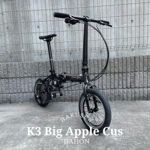 タイヤを太くして安心の乗り味　K3 Big Apple カスタム　DAHON（ダホン）　14インチ折り畳みフォールディング　送料プランB