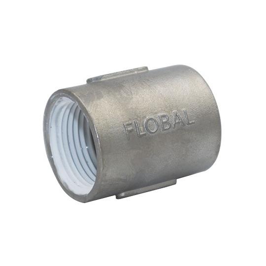 フローバルFLOBAL　ステンレス製ねじ込み継手　シール剤付き　リブ付きソケットVCSO-04S 1...