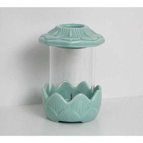 お墓用品 光明燈(小)青磁