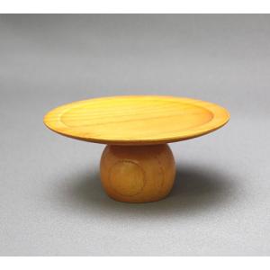 茶道具 灰道具 灰押さえ 灰ならし 回転台 木製 平台 : 茶道具