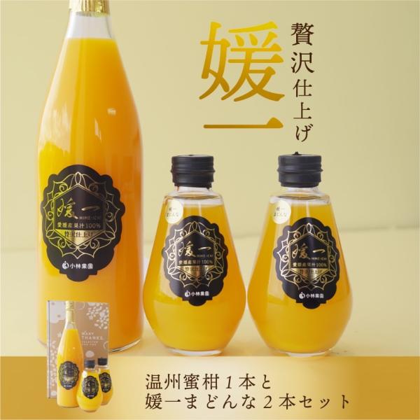 ジュース 媛一(温州みかん・まどんな ) ストレート果汁100%ジュース 送料別途 愛媛 ギフト セ...