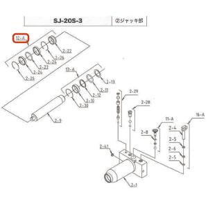 メーカー直送品] マサダ ガレージジャッキSJ-20S-3用パーツ【ポンプ 