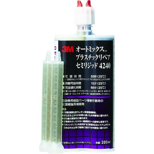 3M オートミックス プラスチックリペア セミリジッド 主剤・硬化剤各100ml 4240AAD ス...