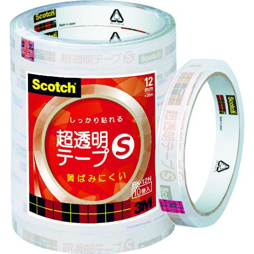 3M スコッチ 超透明テープS 12mmX35m 10巻入シュリンクパック BK-12N スリーエム