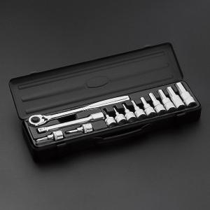 TONE 整備セール 2023 12.7sq.ヘキサゴンソケットレンチセット(限定ブラックケース)