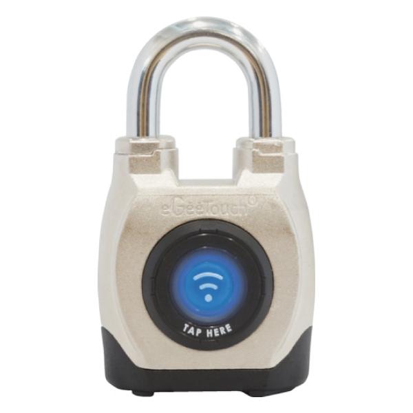 ジェーエスビ eGeeTouch防水スマートパドロック (ショートシャックル) 5-02201-94...