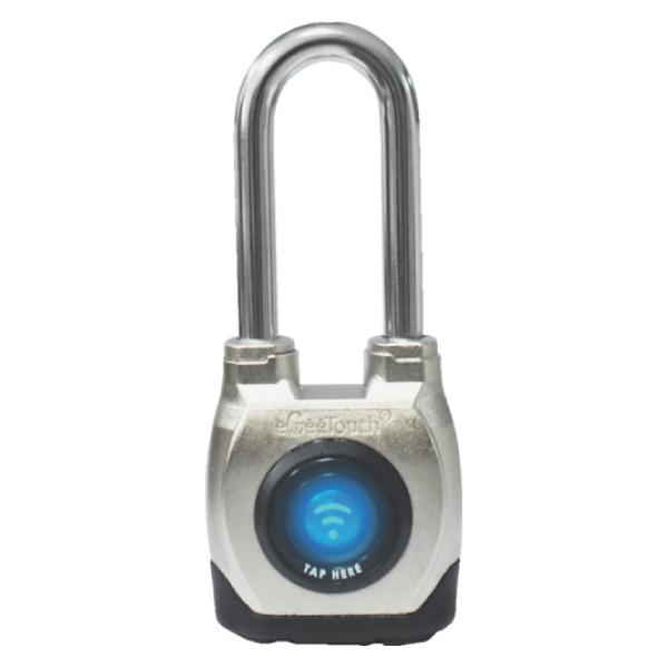 ジェーエスビ eGeeTouch防水スマートパドロック (ロングシャックル) 5-02202-94 ...