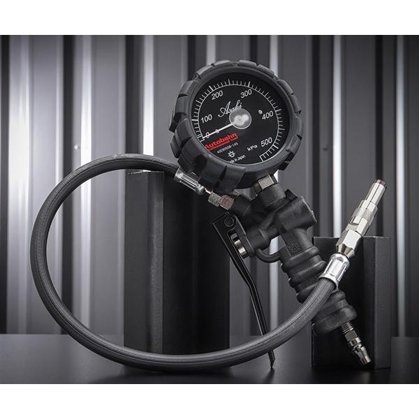 Autobahn AGE8055B-1 ブラック タイヤゲージ 550kPa ストレートチャック仕様