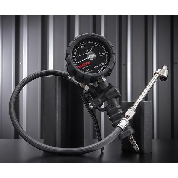 Autobahn AGE8055B-2 ブラック タイヤゲージ 550kPa ダブルチャック仕様