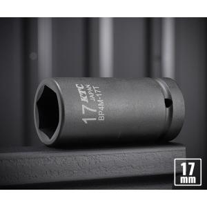 KTC BP4M-17T サイズ17mm 12.7sq.インパクトレンチ用薄肉セミディープソケット