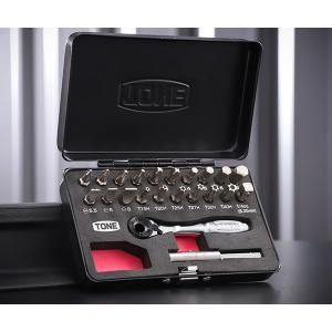 ※P5倍UP中！  TONE ビットラチェットセットBRS20MBK メタルケース・ブラック