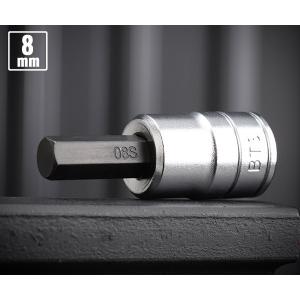 KTC BT3-08S ショートヘキサゴンビットソケット 差込角9.5mm サイズ8mm 六角レンチソケット【ネコポス対応】｜エヒメマシン Yahoo!ショッピング店