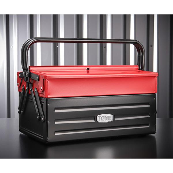 TONE ツールケース(メタル) V形2段式 350X220X190mm (BX420S)(4953...