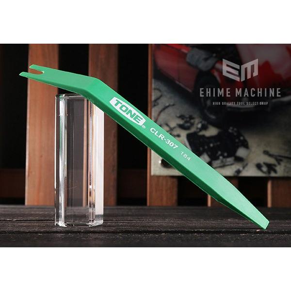 TONE 車輌整備用工具(内装関連) クリップリムーバー 全長205mm 面幅19mm (CLR-3...