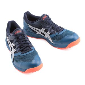 ASICS ウィンジョブ CP210-400 マコブルー×シルバー 24.5cm 安全靴 アシックス