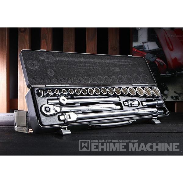 TONE ソケットレンチセット 6角12角タイプ 差込角9.5mm 24点セット (CX3172)(...