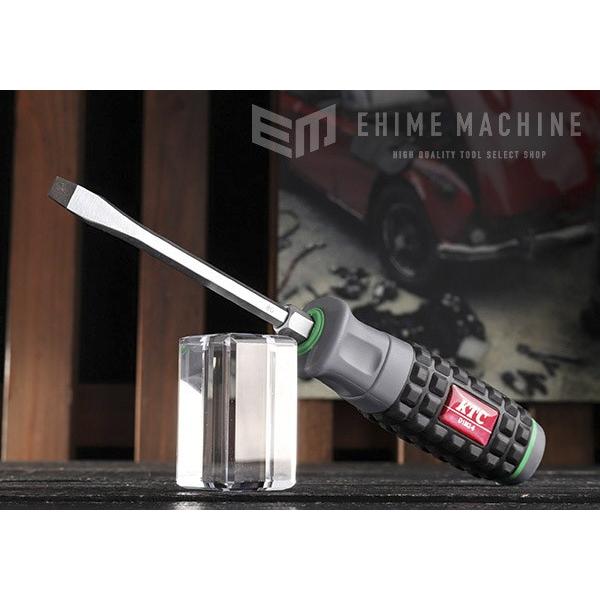 【ワケあり特価品】(状態A) KTC D1M2-6-616 樹脂柄マイナスドライバー 貫通タイプ 先...