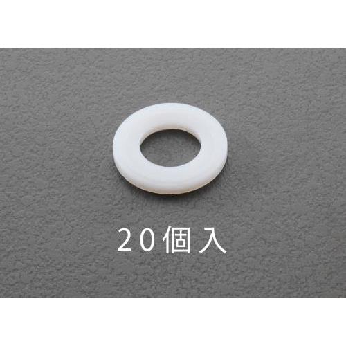 エスコ M2/2.7x5.5x0.5mm 平ワッシャー(ナイロン製/20枚) EA949ZA-23 ...