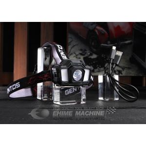 ジェントス 充電式 LEDヘッドライト 200lm GD-200R