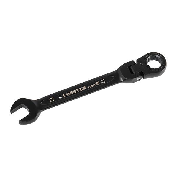 ロブテックス J-CRAFT99 ブラックラチェットコンビネーションレンチ(首振り) JBRW12F...