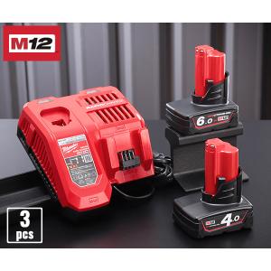 [ポイント5倍]  ミルウォーキー M12 4.0Ah＆6.0Ah FCスタートキット