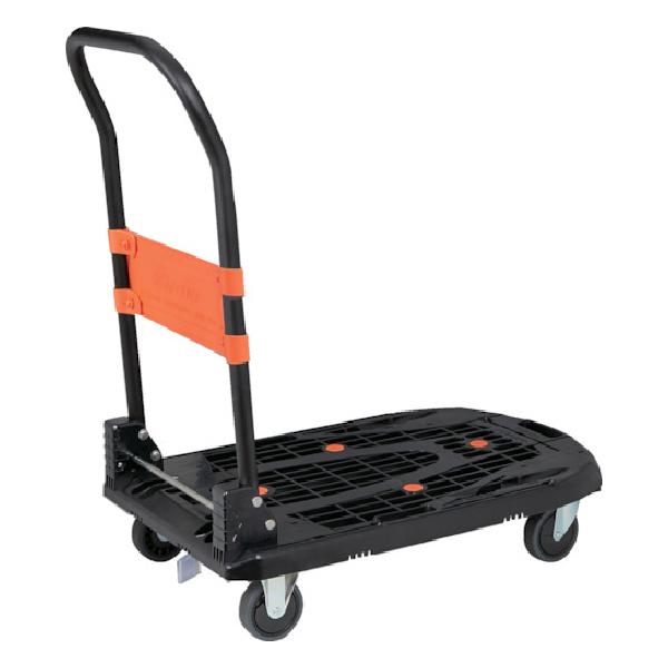 TRUSCO 樹脂台車 NEWカルティオ 780x490 MPK-780-BK-JS 樹脂ストッパー...