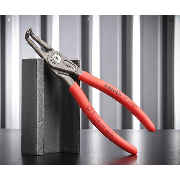 日本正規品 クニペックス 穴用精密スナップリングプライヤー 曲 (4821-J21)(4003773...