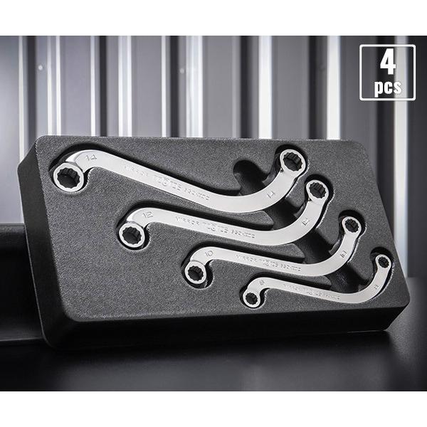 NEPROS NTM1204 S字めがねレンチセット4本組 ネプロス