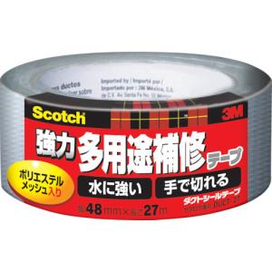 3M スコッチ 強力多用途補修テープ 48mm×27m シルバー DUCT-27｜ehimemachine