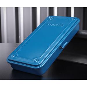 TRUSCO トランク型工具箱 ブルー トラスコ 203X109X35